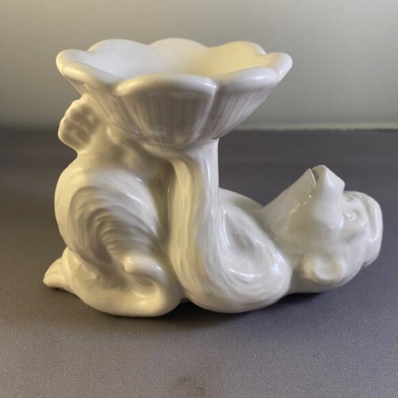 1977 Fitz and Floyd 'Monkey Shines' White Ceramic Trinket Dish Vintage 1970s - Picture 1 of 10